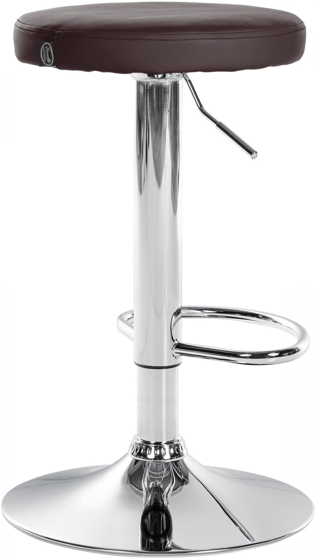 Barhocker Ponte Kunstleder chrom, braun