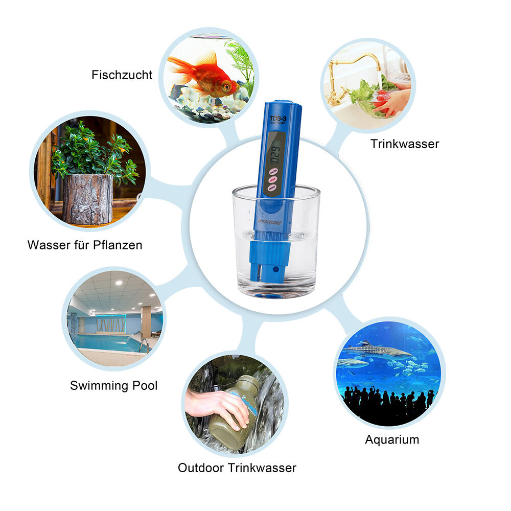 Digitaler TDS-3 Wasser Tester mit LCD Anzeige + Batterie