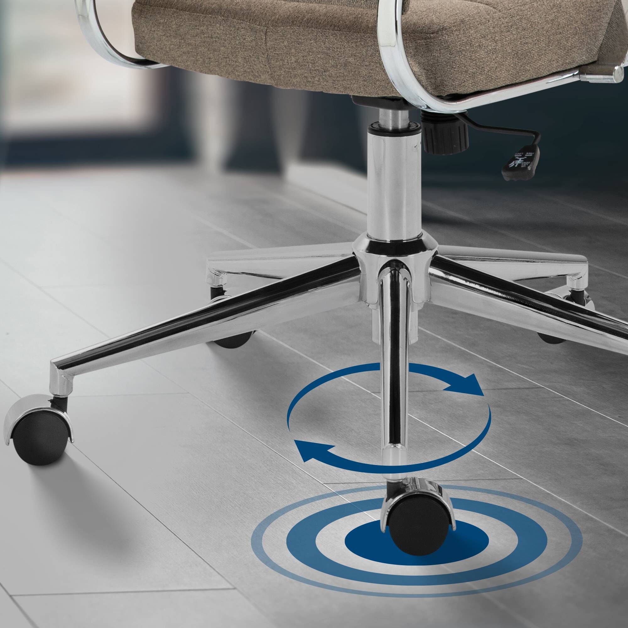 Bürostuhl Oakland Stoff, taupe