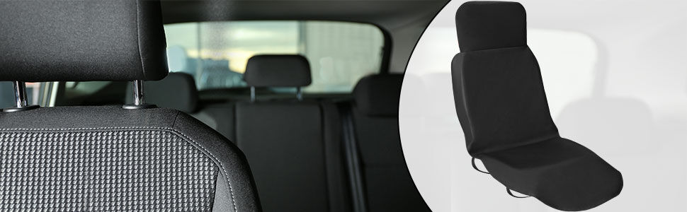 Autositzbezug Schwarz 160x66cm Vordersitz