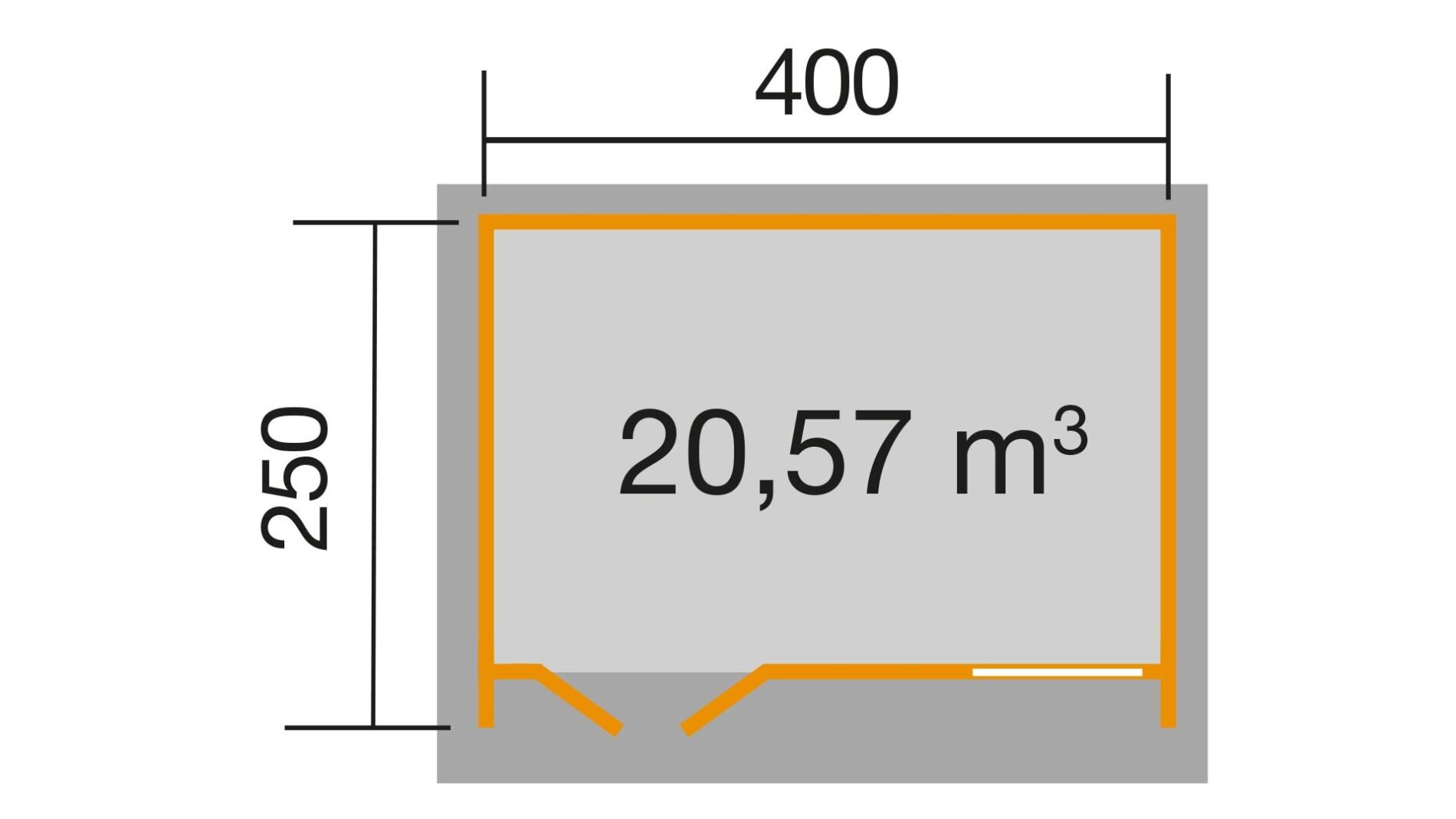 weka Weekendhaus/Home-Office 709 Gartenhaus 4,6x3,6m