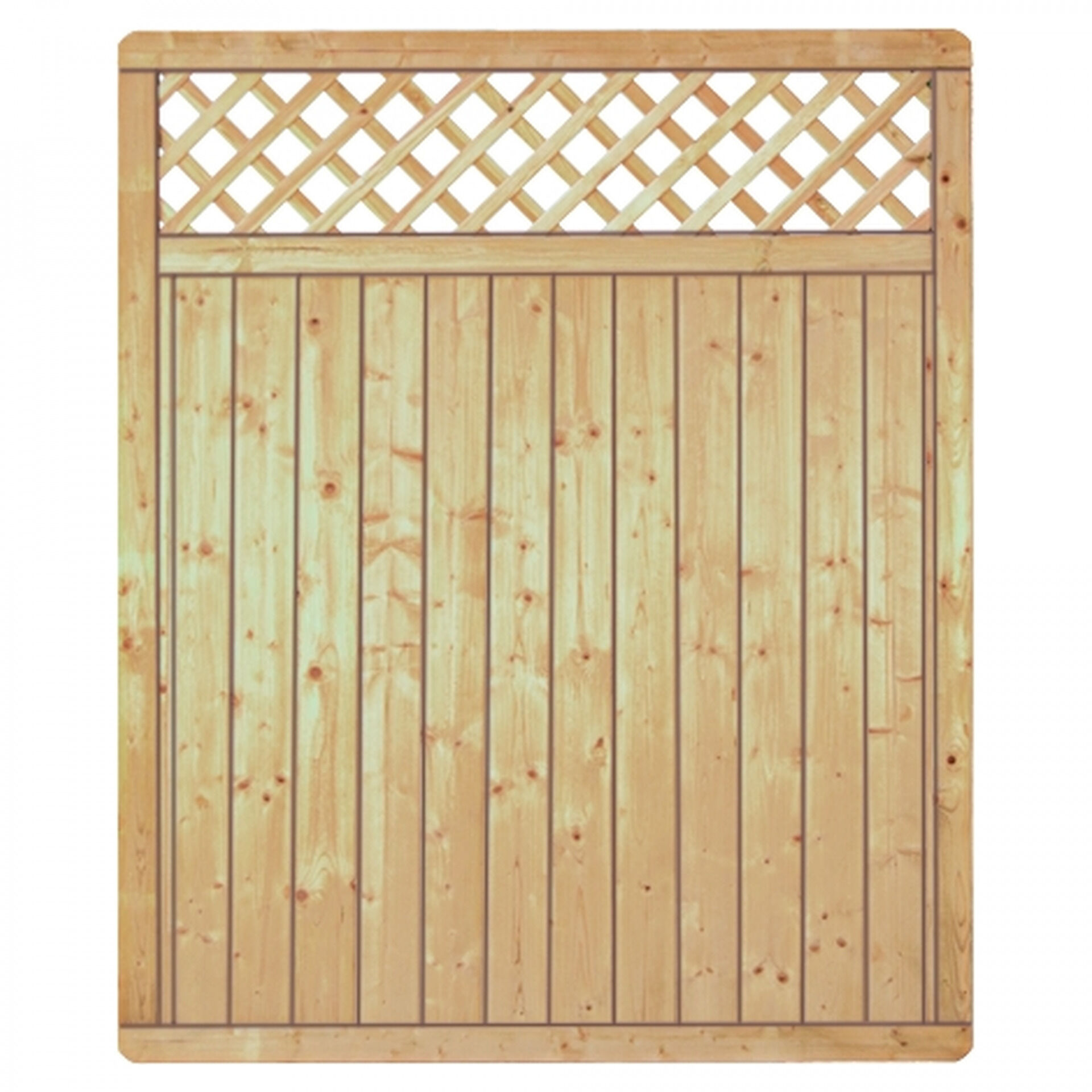 CLASSIC-Serie-Senkrecht Ranki, 150 x 180 cm, kdi-grün, Rahmen 40/70 mm, Profilbretter 16/118 mm