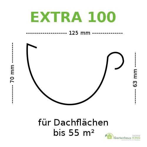 Dachrinne Extra 100