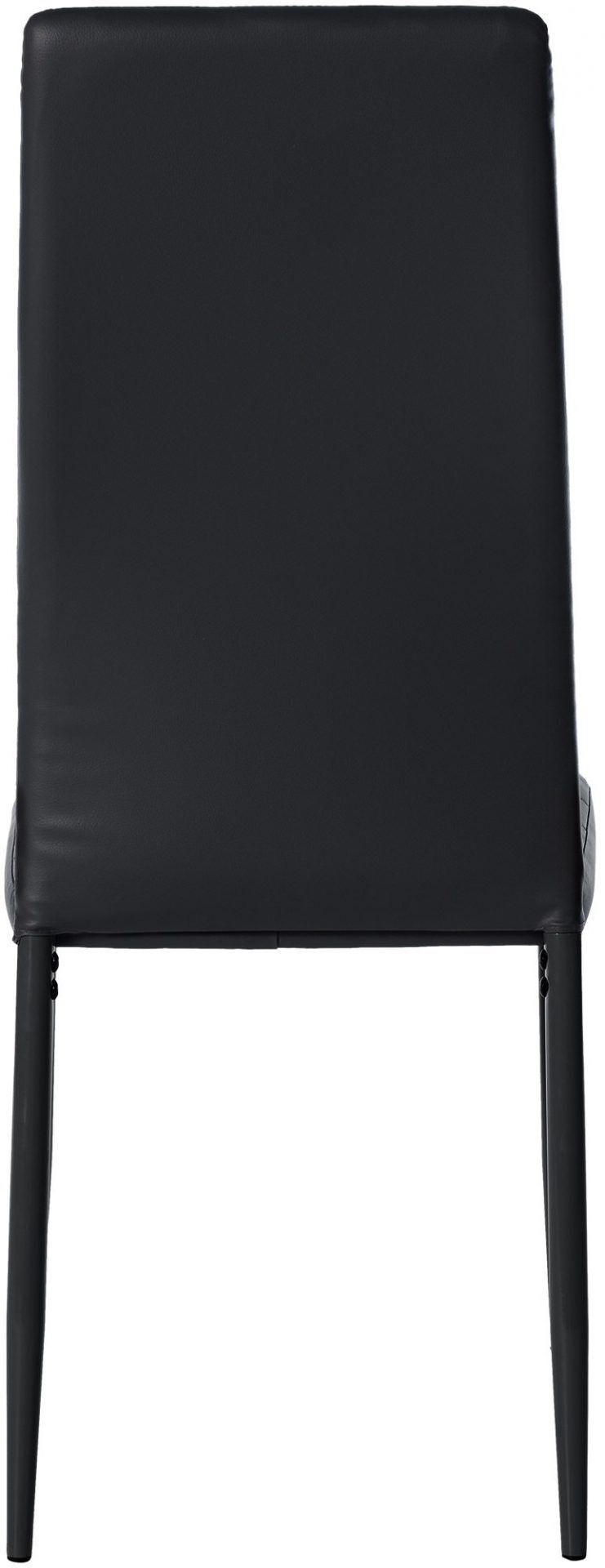 6er Set Esszimmerstühle Mayfair Kunstleder, schwarz