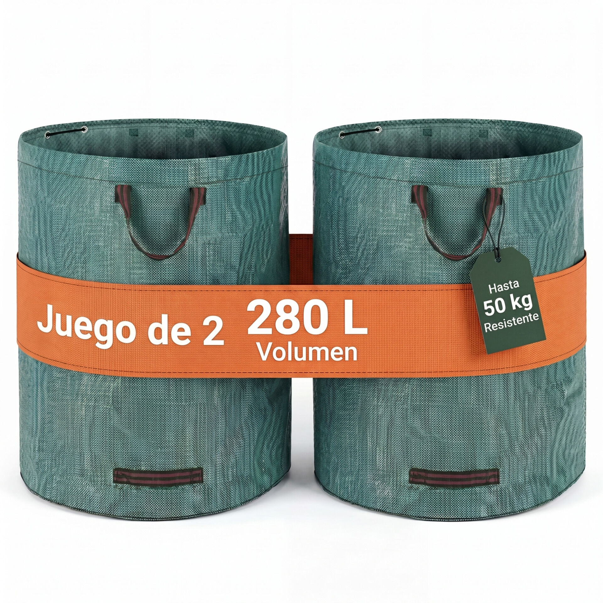Gartentasche 2er-Set 280L max 50kg