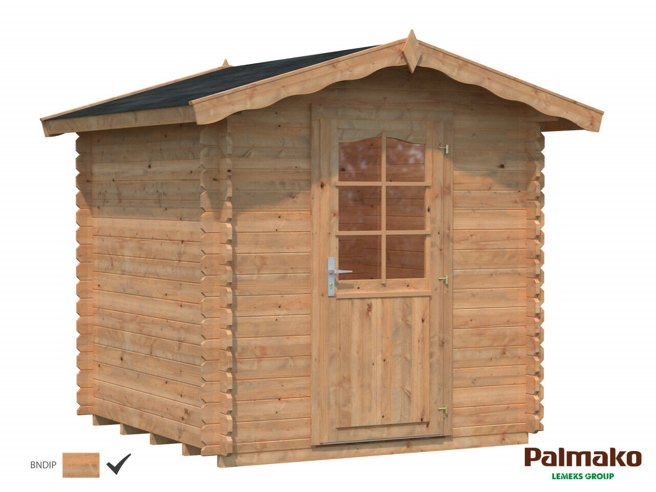 Palmako Gartenhaus Vivian 3,8 m² braun grundiert