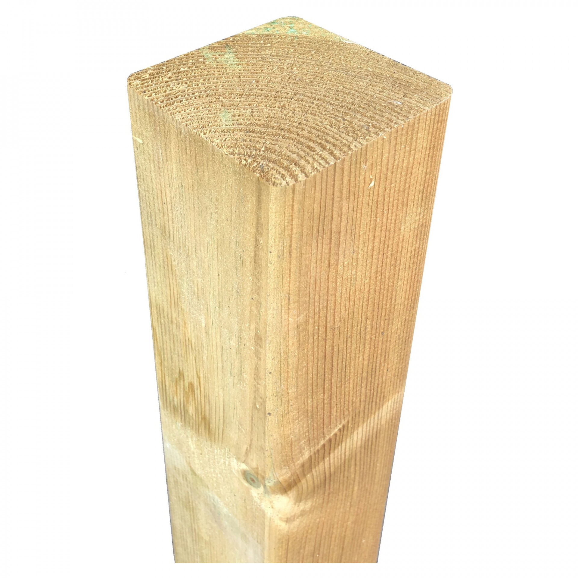 Kantholzpfosten, 9 x 9 x 240 cm, kdi grün, allseitig glatt