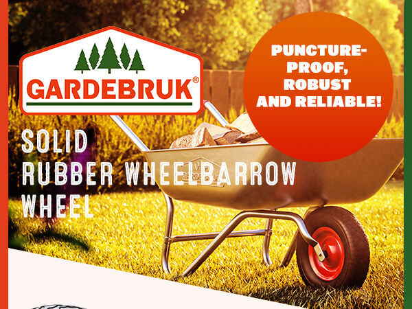 Schubkarrenrad Schwarz pannensicher PU-Schaum 200kg Kugellager inkl Achse