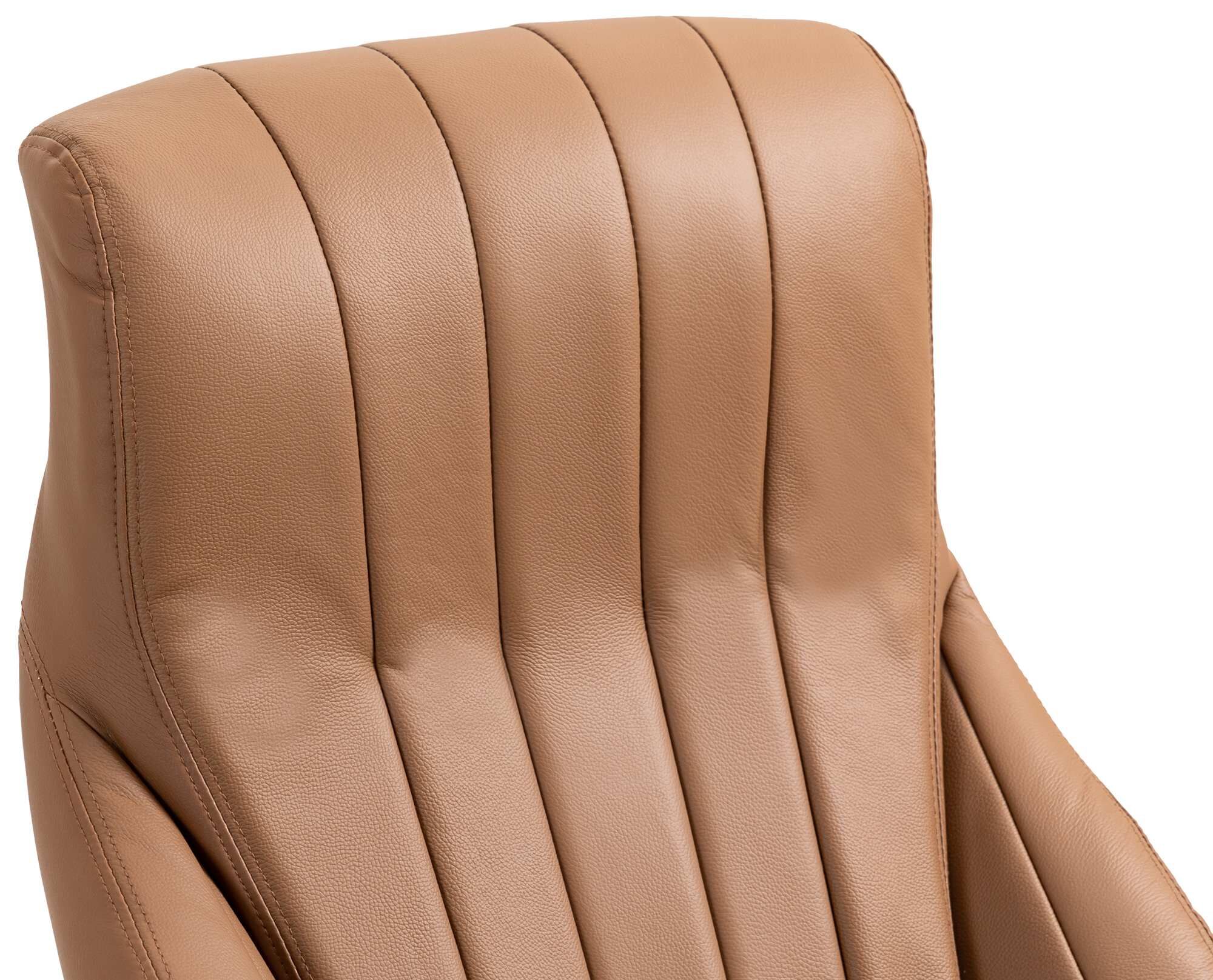 Bürostuhl Wigan Echtleder, hellbraun