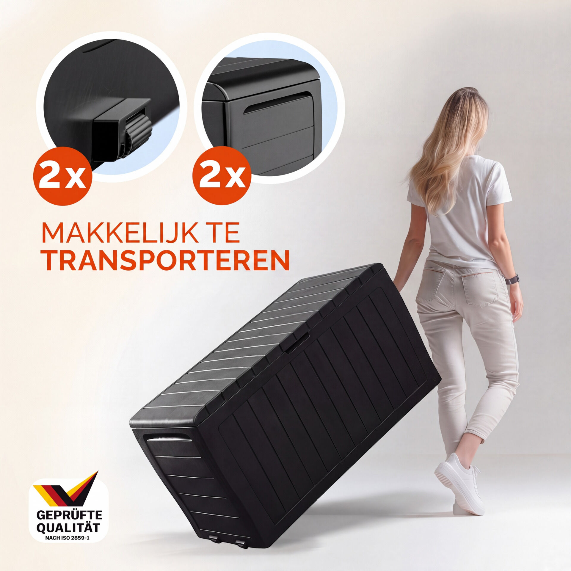 Auflagenbox Marvel Plus Anthrazit 270L