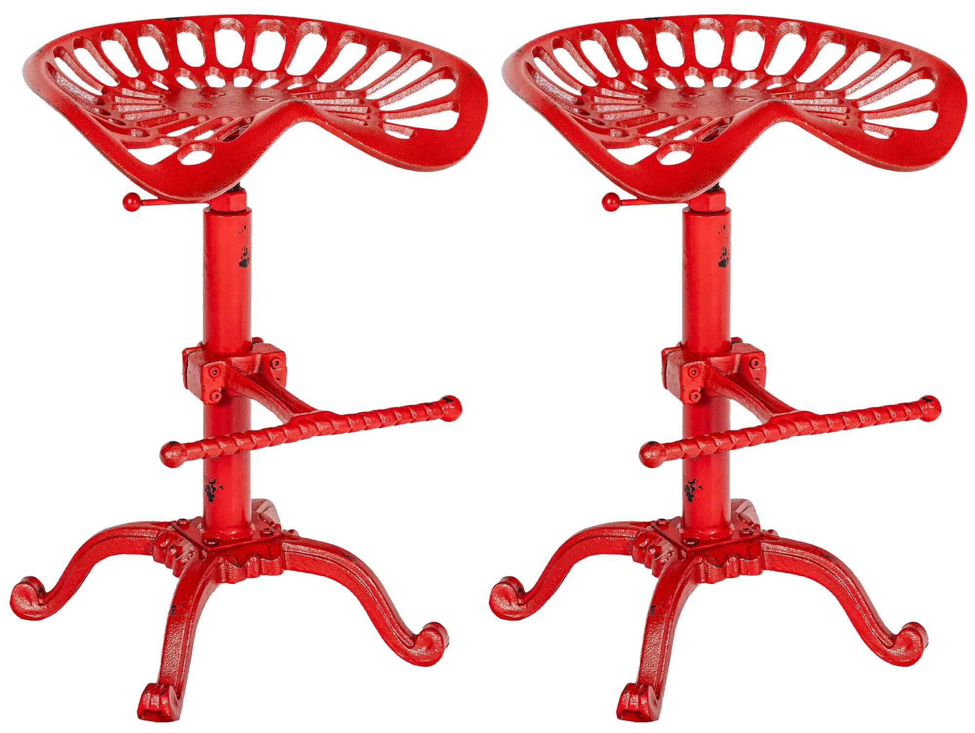 2er Set Barhocker Butch, rot