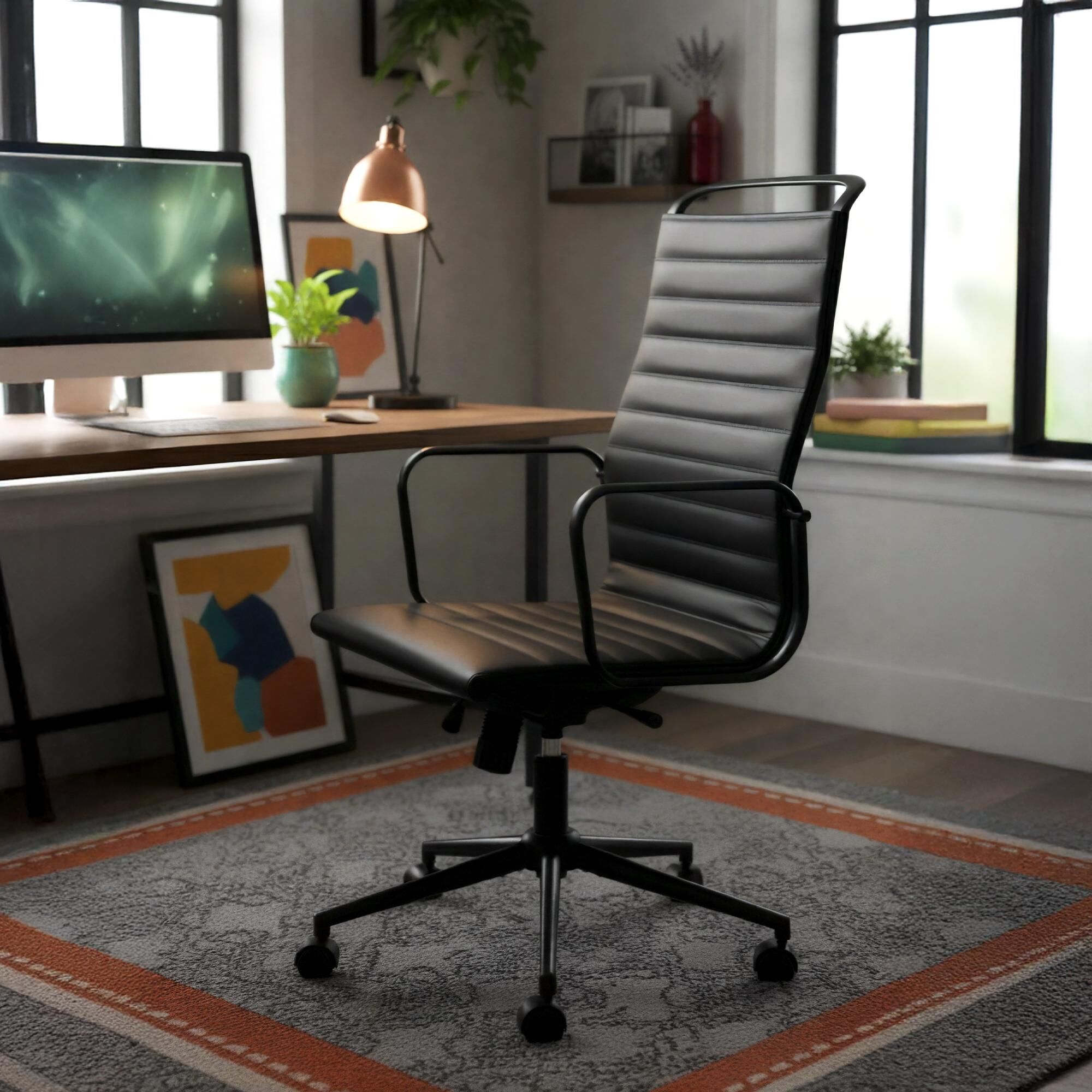 Bürostuhl Nelson Kunstleder, schwarz