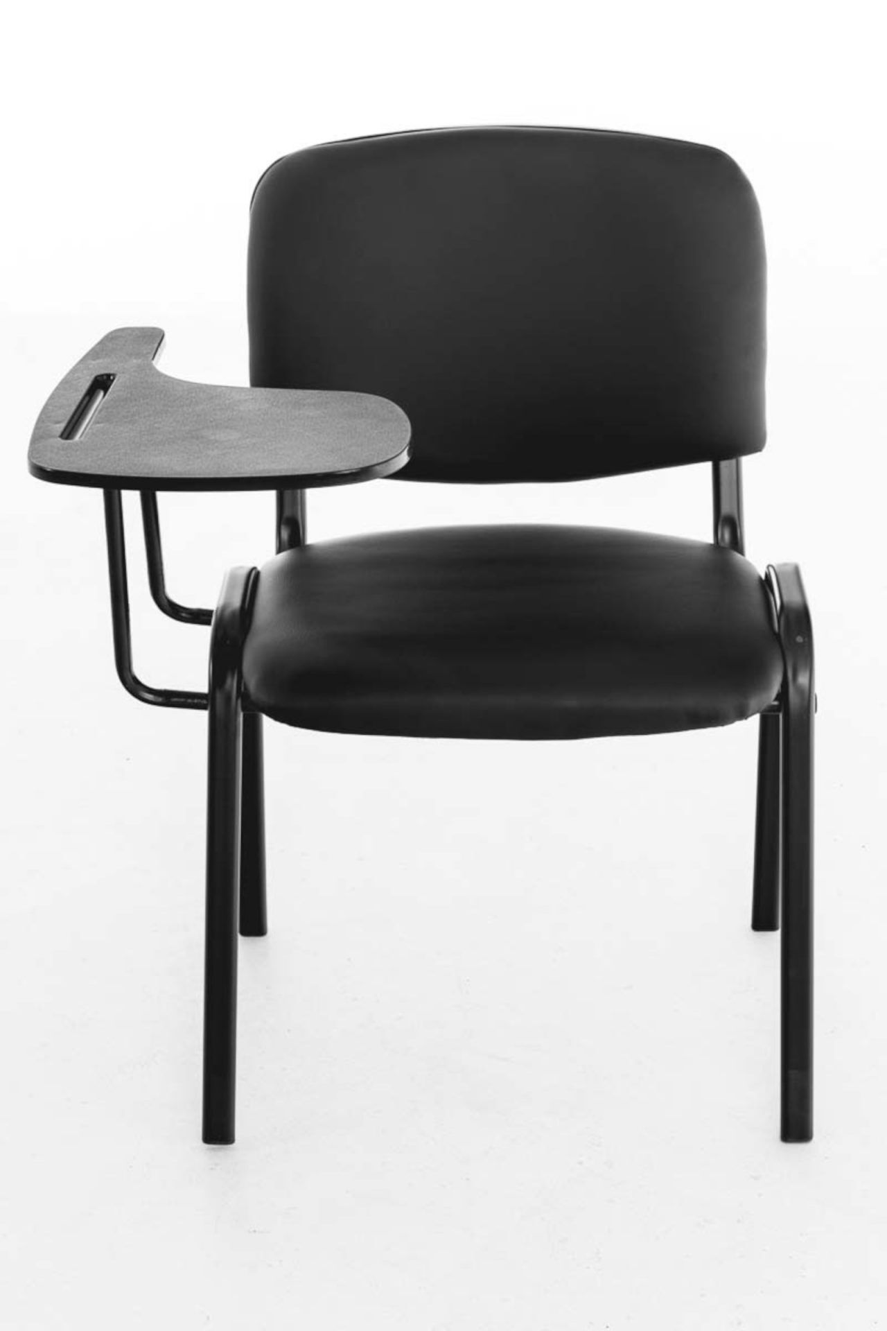 4er Set Stühle Ken mit Klapptisch Kunstleder, schwarz