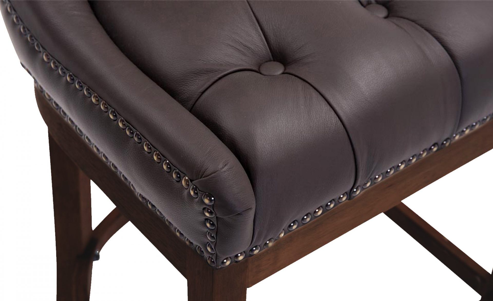 Barhocker Lakewood Echtleder, Antik, braun