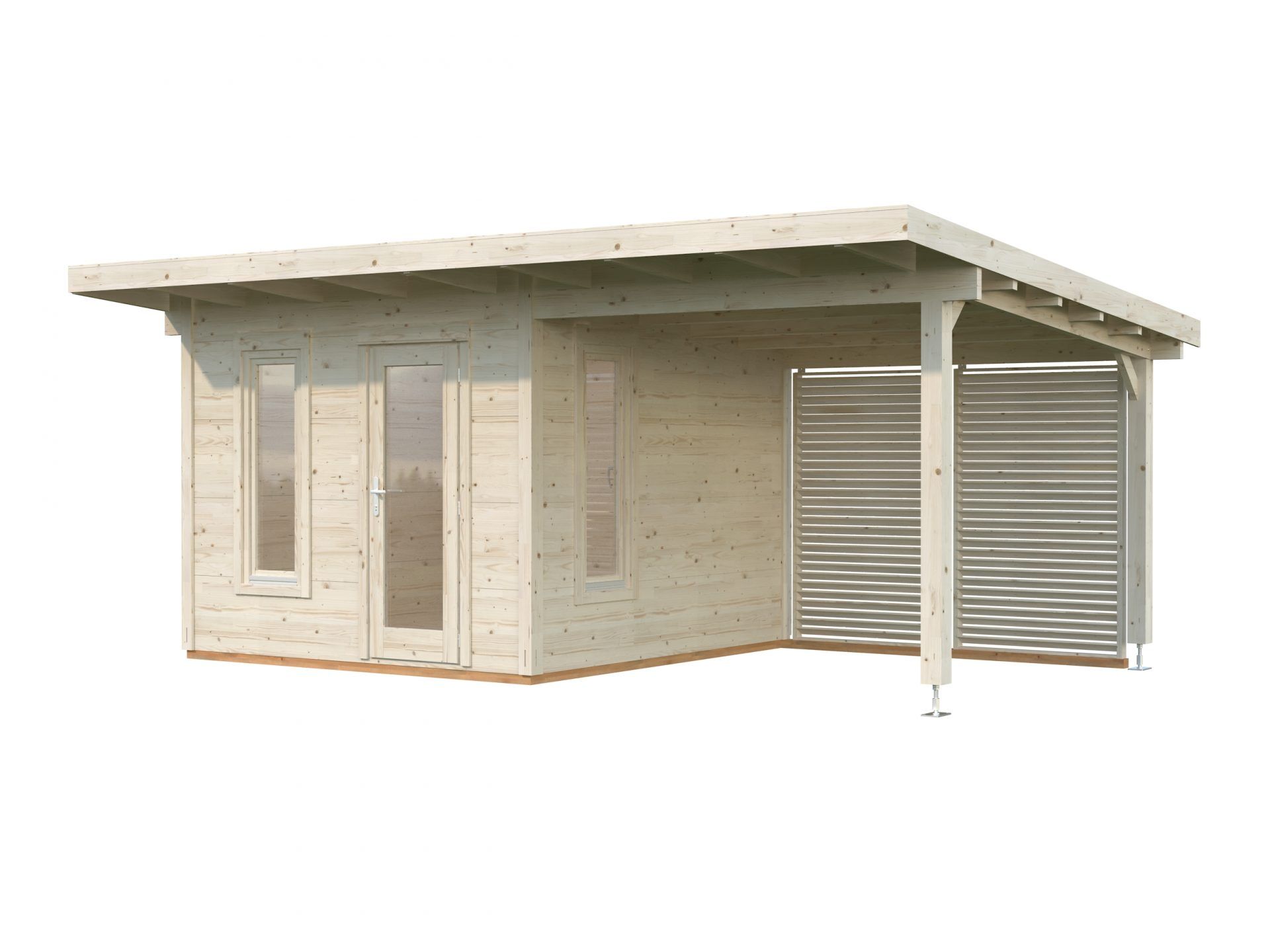 Palmako Pultdach Gartenhaus Grace 8,1m2+8,1m2
