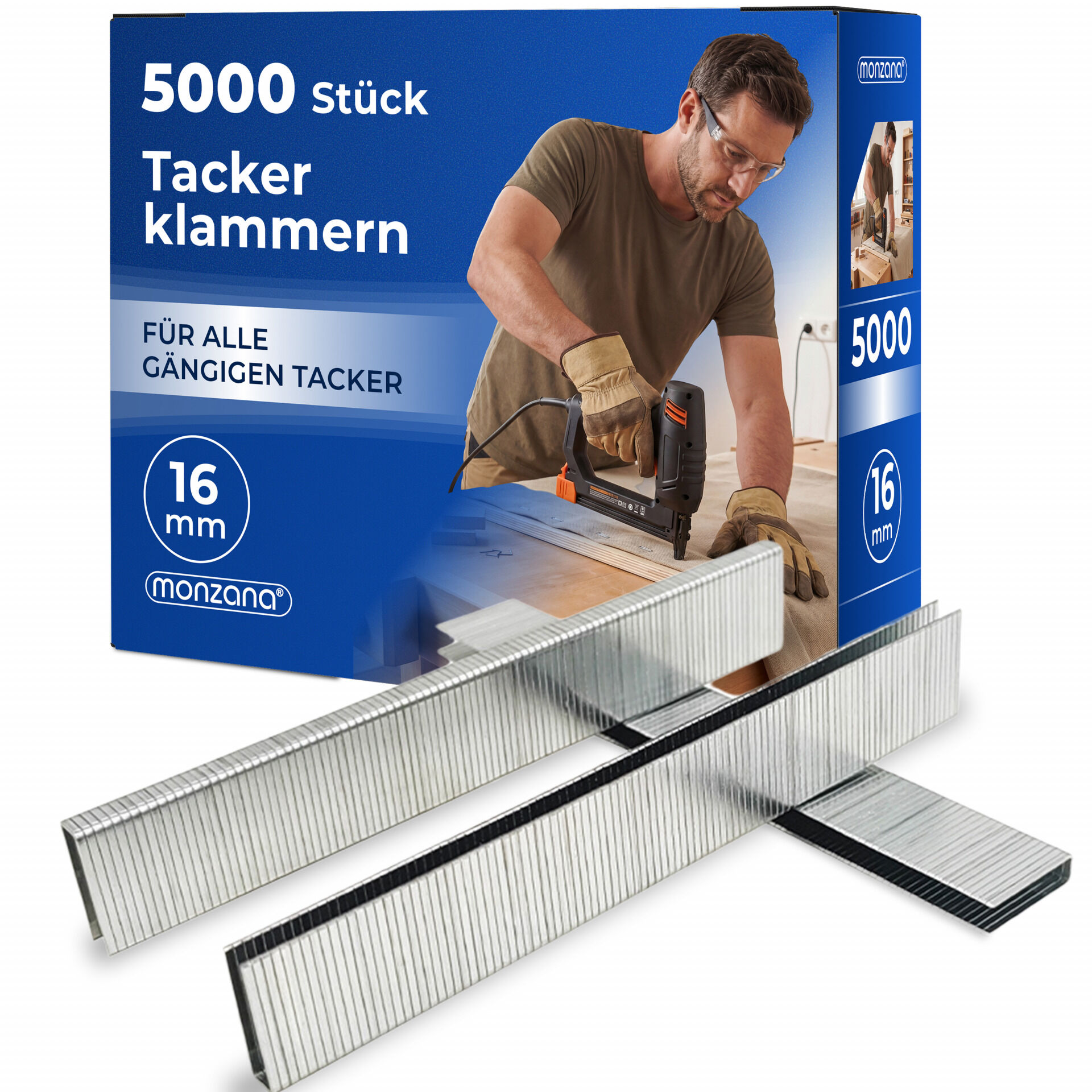 Tackerklammern 5000 Stück L= 16mm, B= 5,8mm