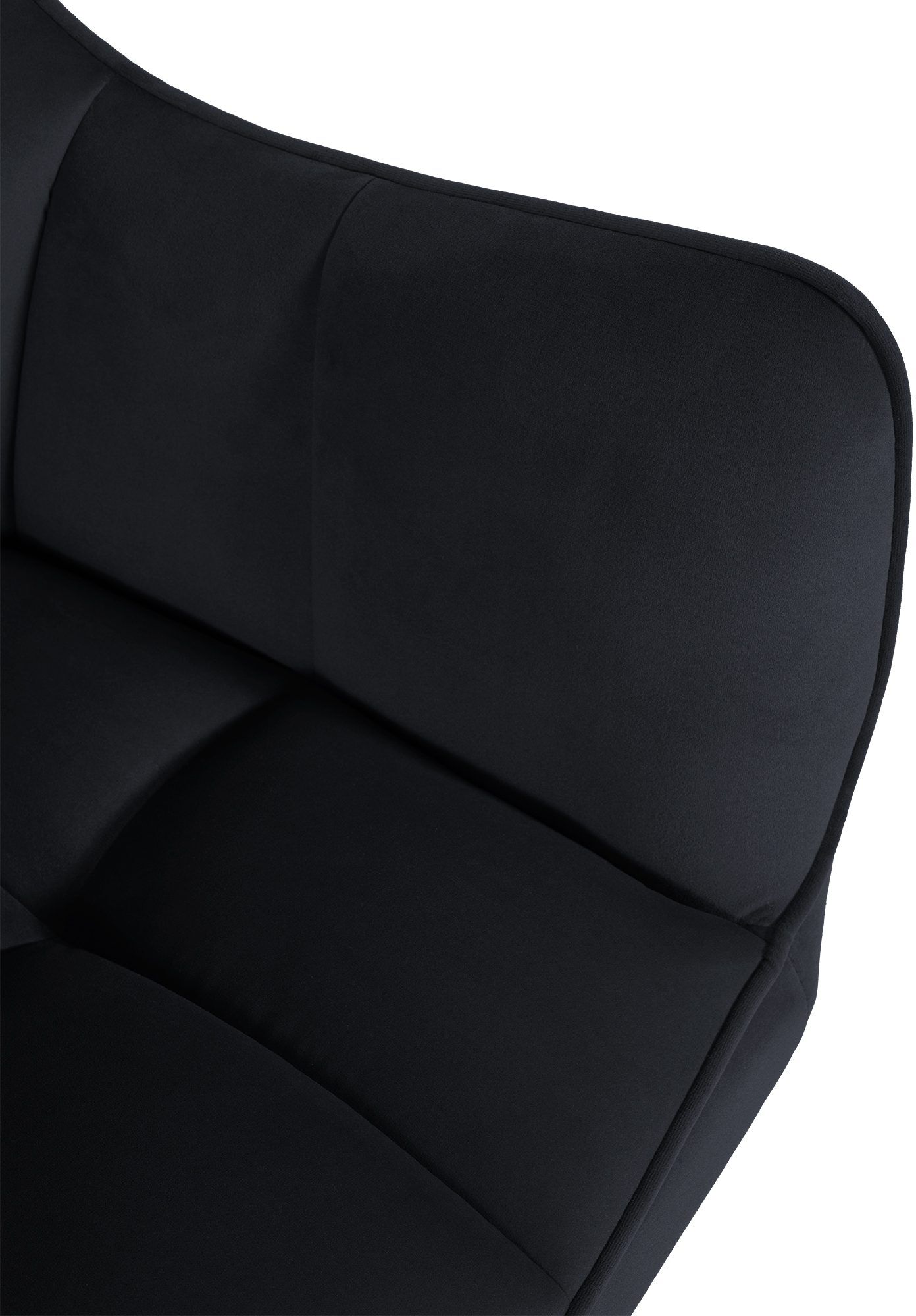 Esszimmerstuhl Swing Samt schwarz, schwarz