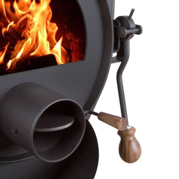 Werkstattofen Bruno Pyro I 13 kW mit Herdplatte