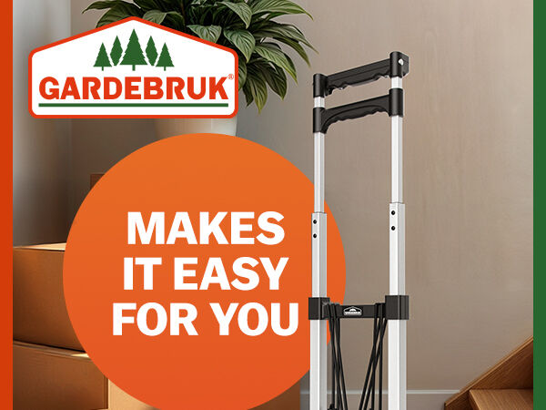 Treppenkarre Silber/Schwarz 80kg höhenverstellbar