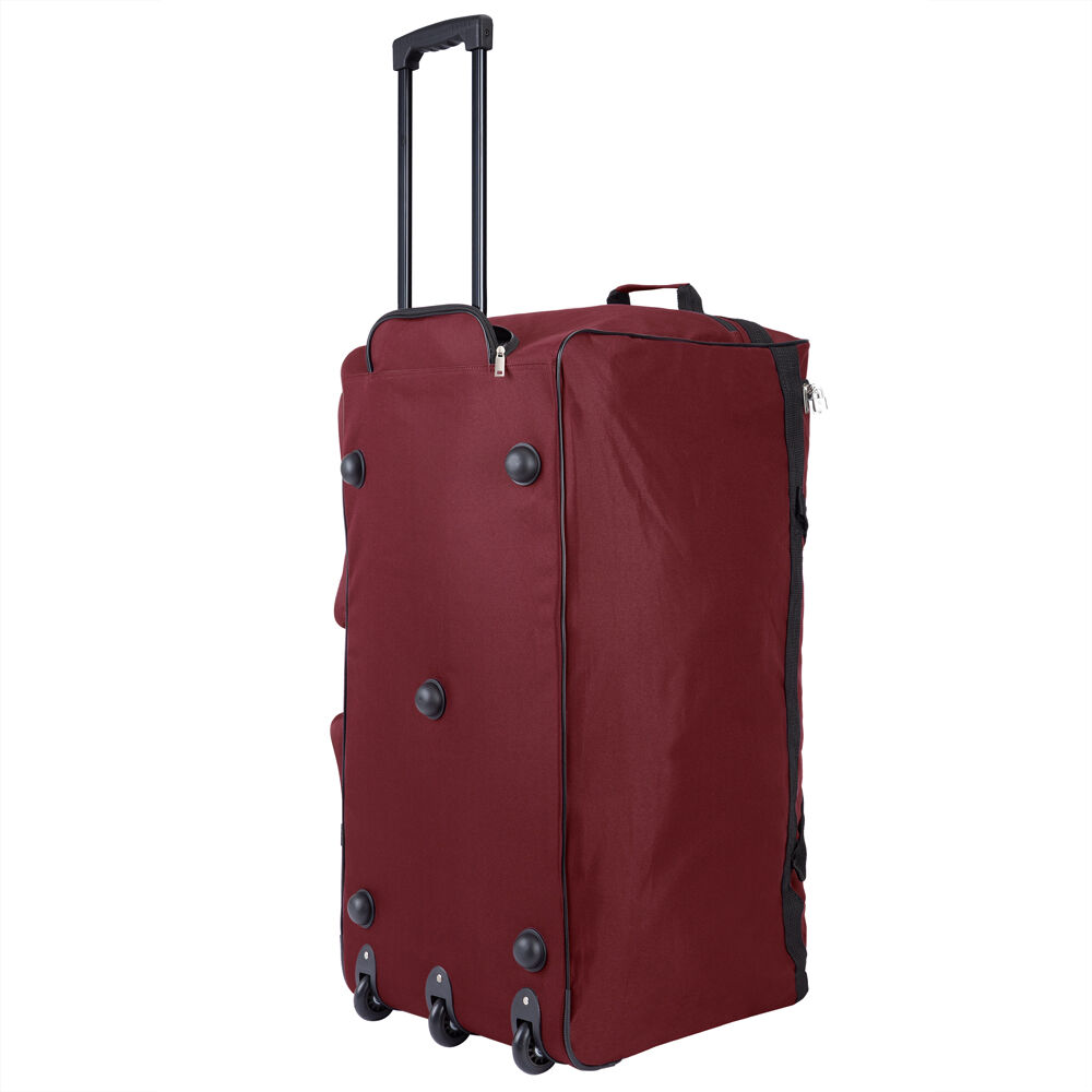 XXL Reisetasche mit Trolleyfunktion 160L rot