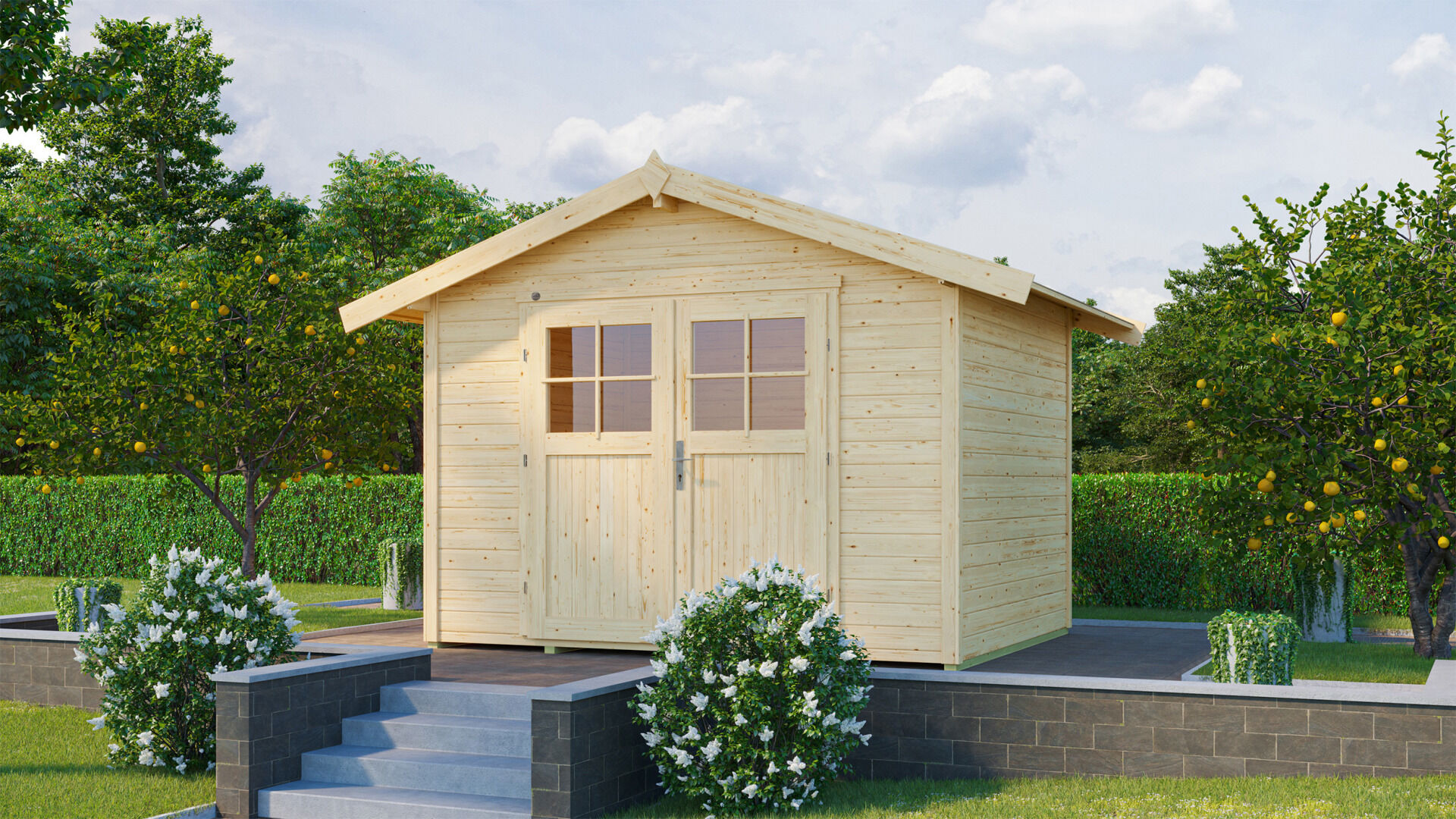 weka Gartenhaus 122 - 3,8x3,2m