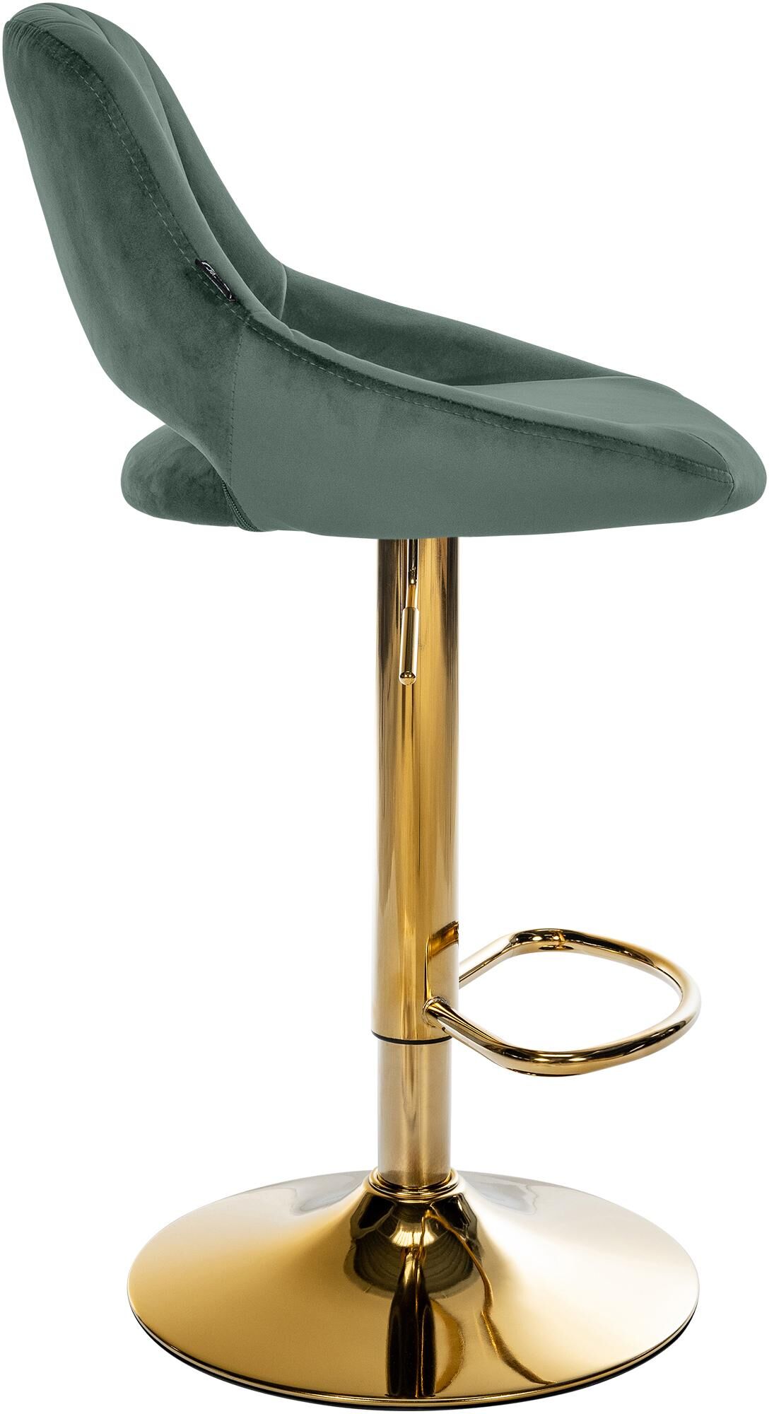 Barhocker Milet Samt gold, grün