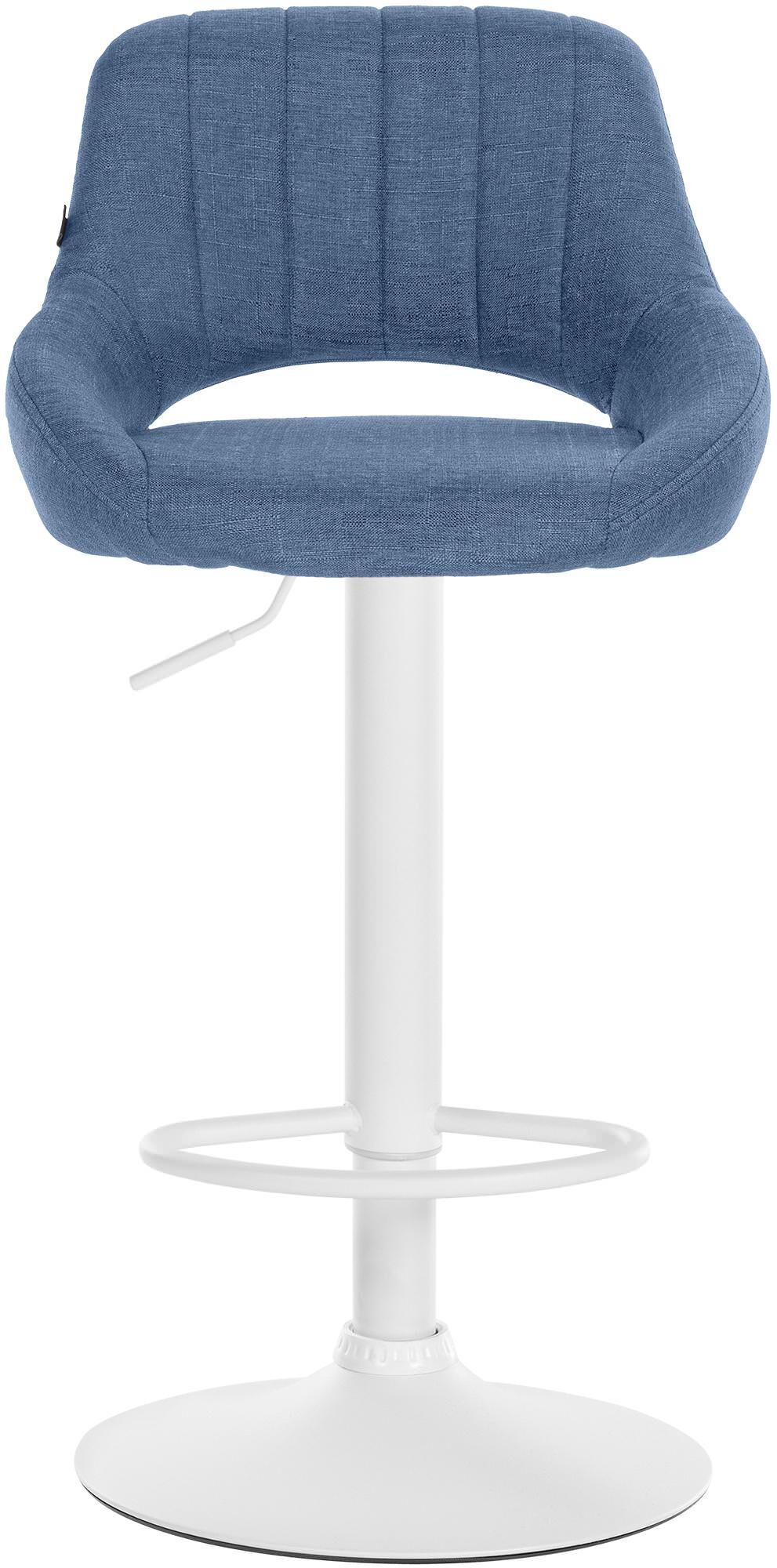 2er Set Barhocker Milet Stoff W, blau