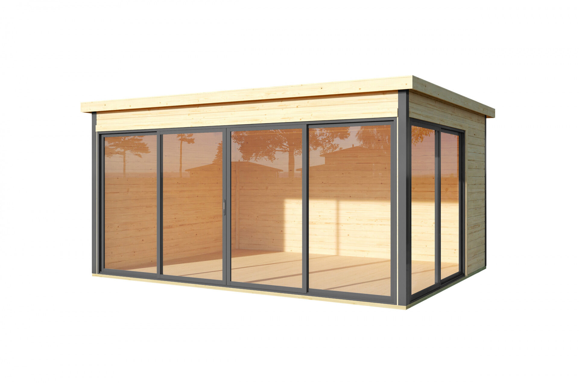 weka Design-Gartenhaus 412 - 4,4x3,4m