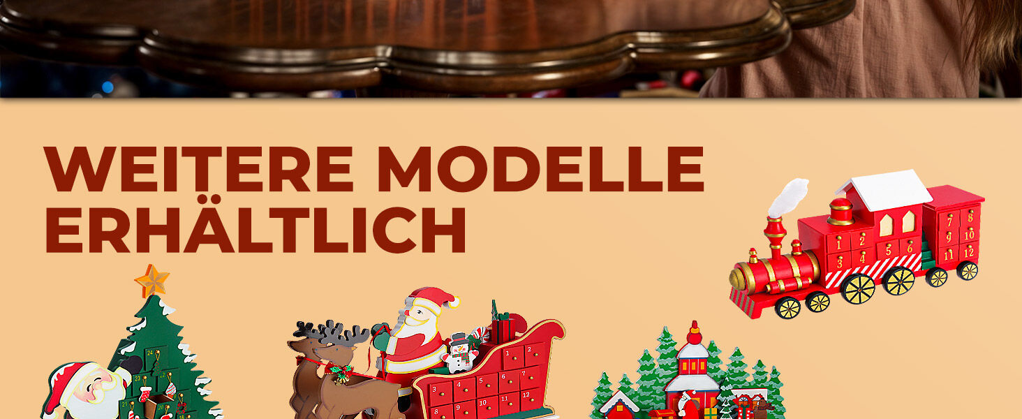 Adventskalender Winterhäuschen MDF