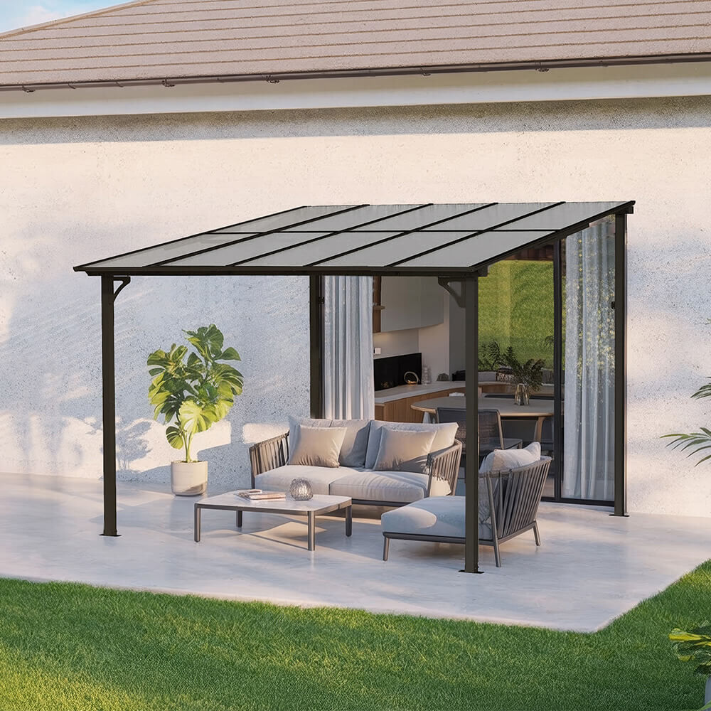 Terrassenüberdachung ECO Anthrazit - 300 x 300 cm