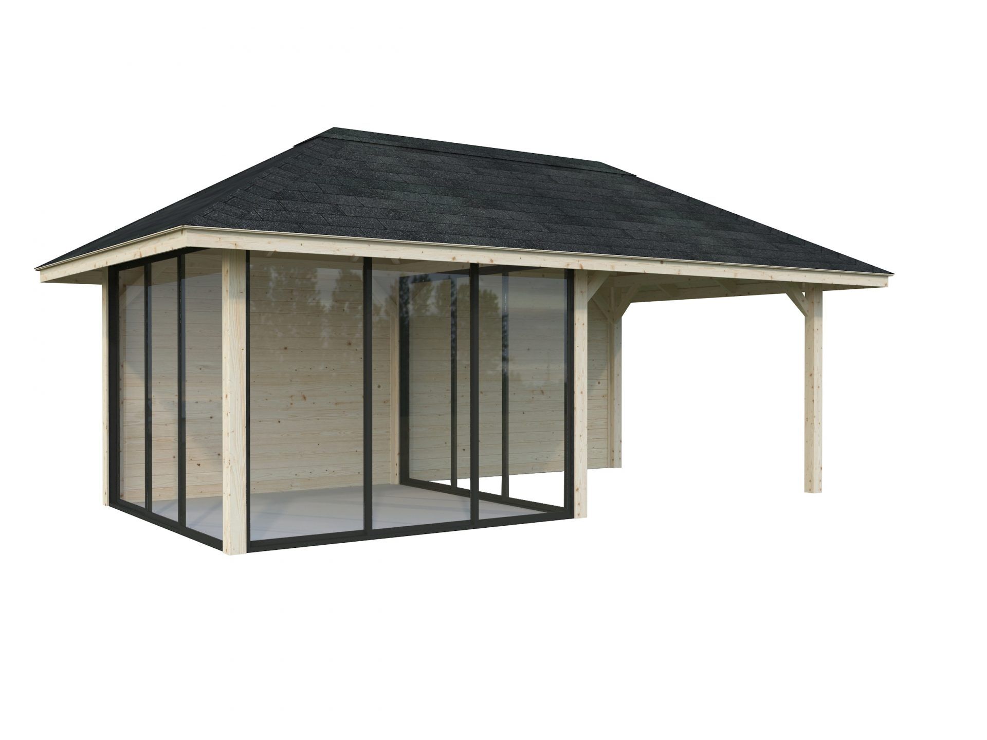 Palmako Pavillon Bianca 16,6 m2 Set 206 Slide