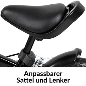 Kinderlaufrad Easy Pirate Schwarz