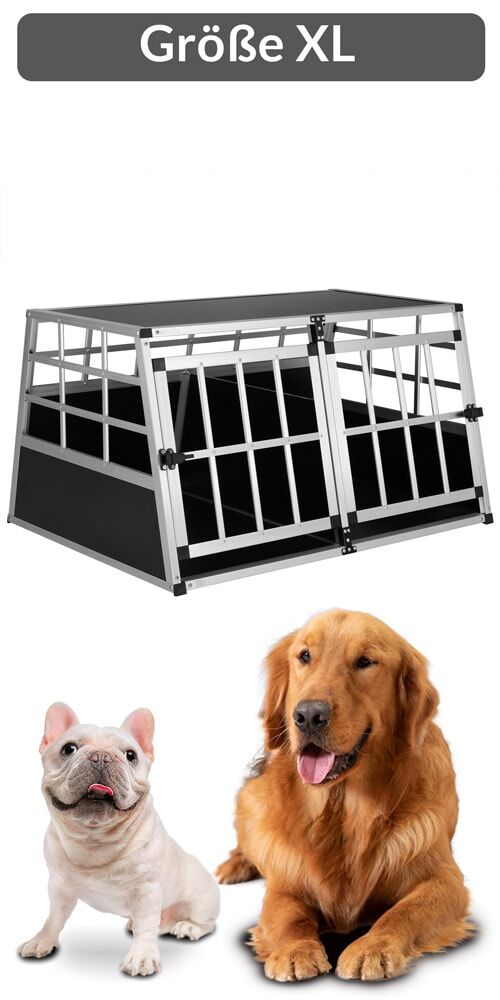 Hundetransportbox XXL 97x90x70cm Alu