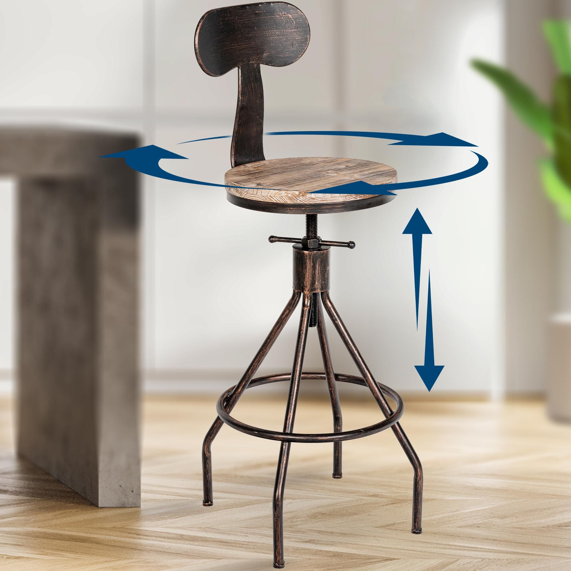 Barhocker Hanam, bronze