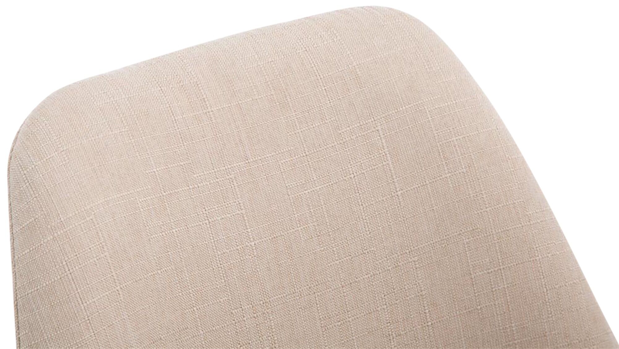 Besucherstuhl Borneo V2 Natura Stoff, creme