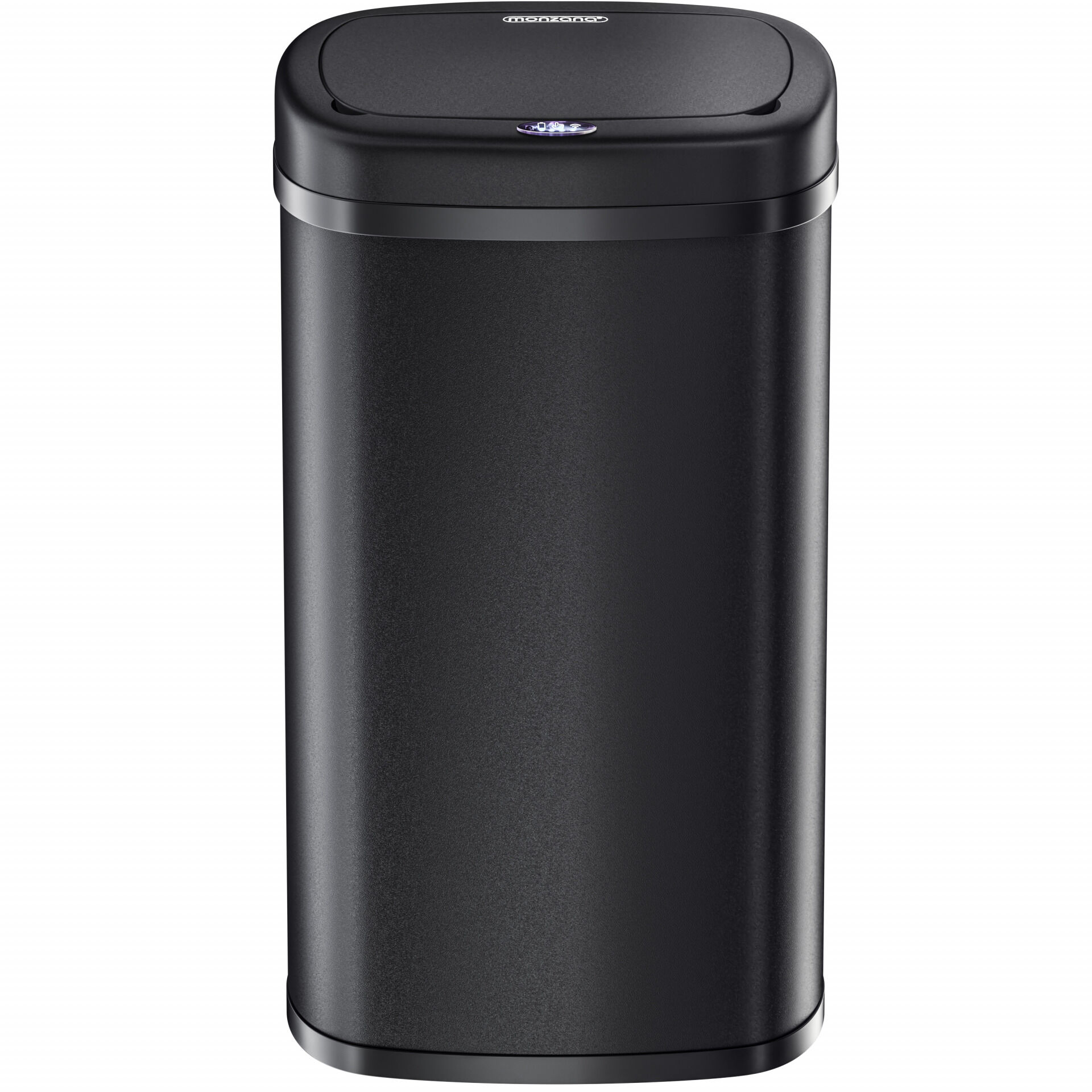Sensor Mülleimer Edelstahl Schwarz 50L