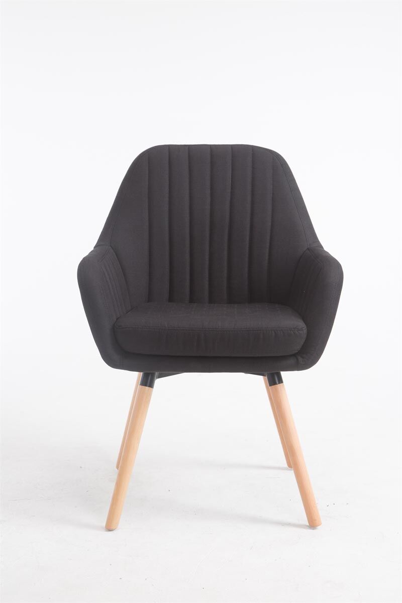 Stuhl Florian Stoff Natura, schwarz