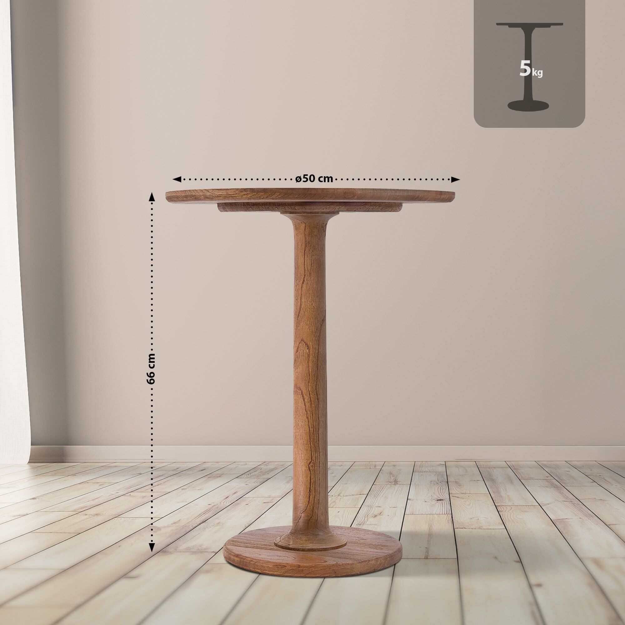 Beistelltisch Farragut, braun