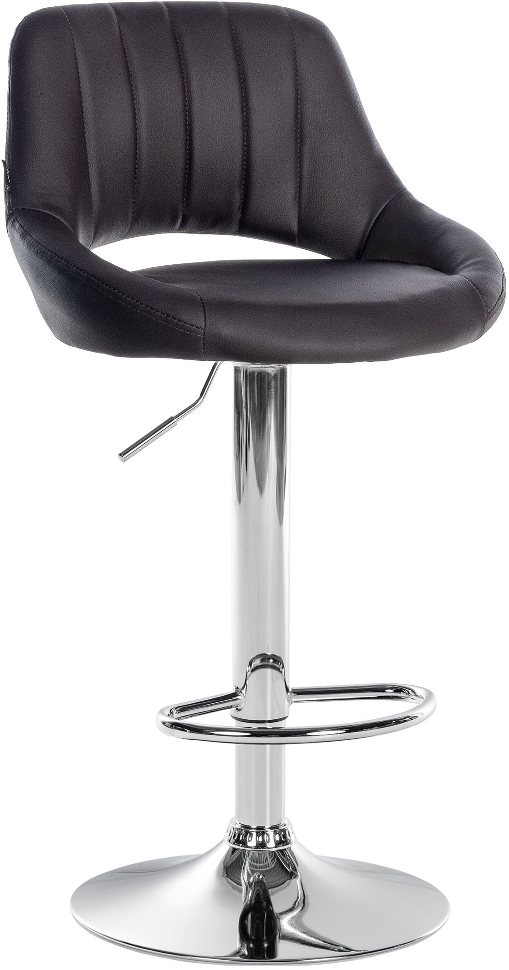 Barhocker Milet Kunstleder chrom, braun