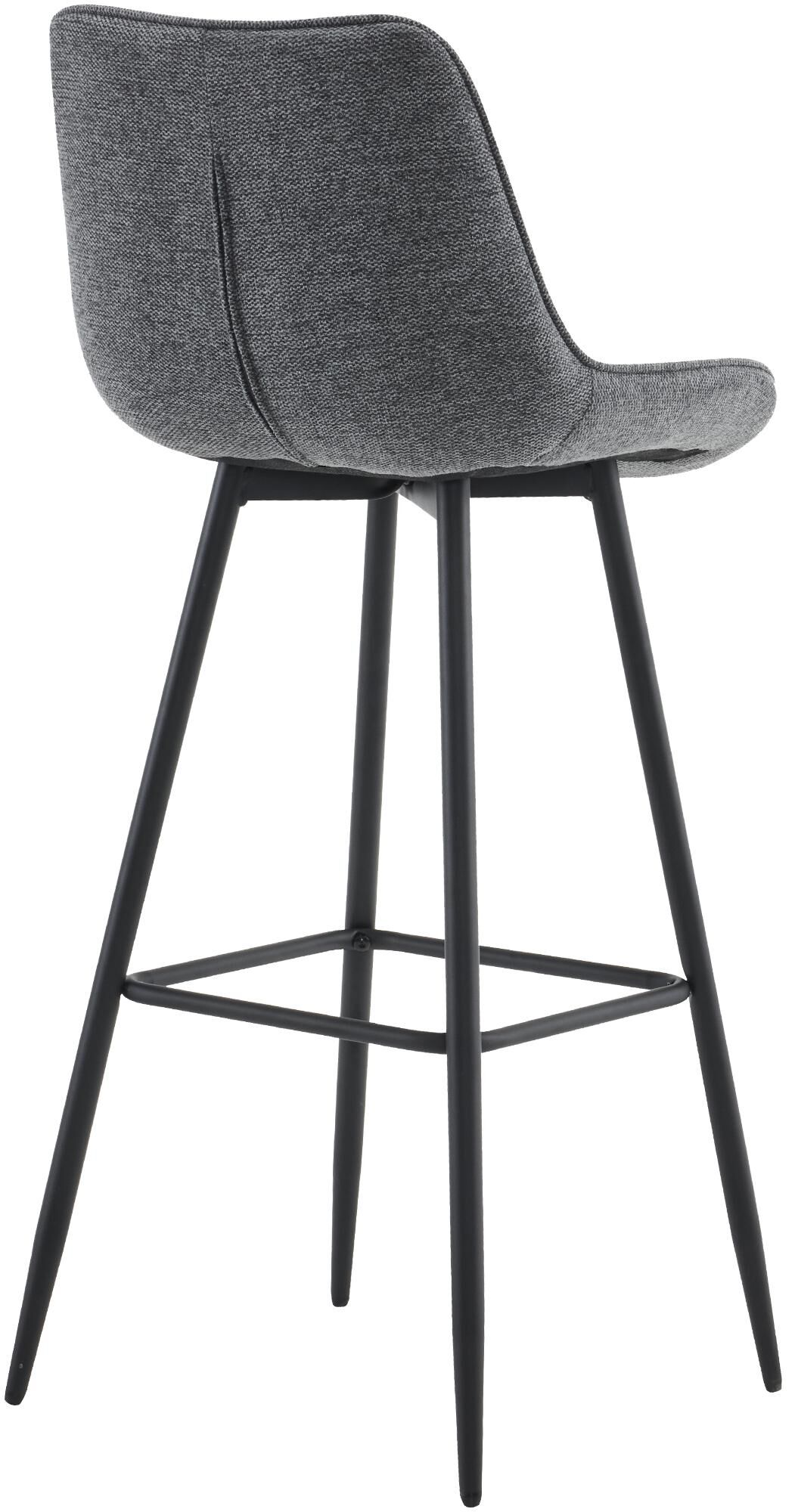 Barhocker Dartford Stoff, dunkelgrau