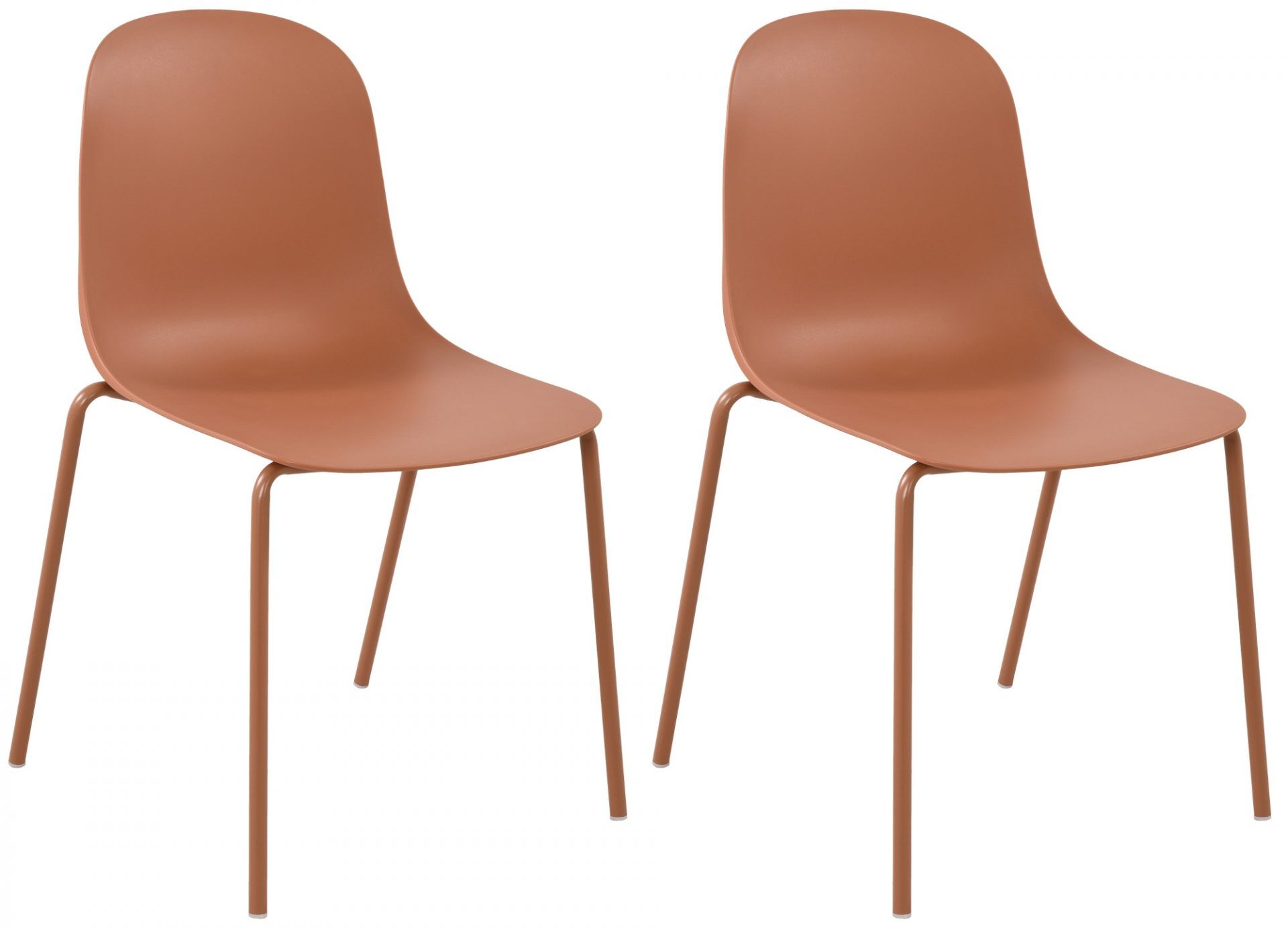 2er Set Stuhl Hardin, terracotta