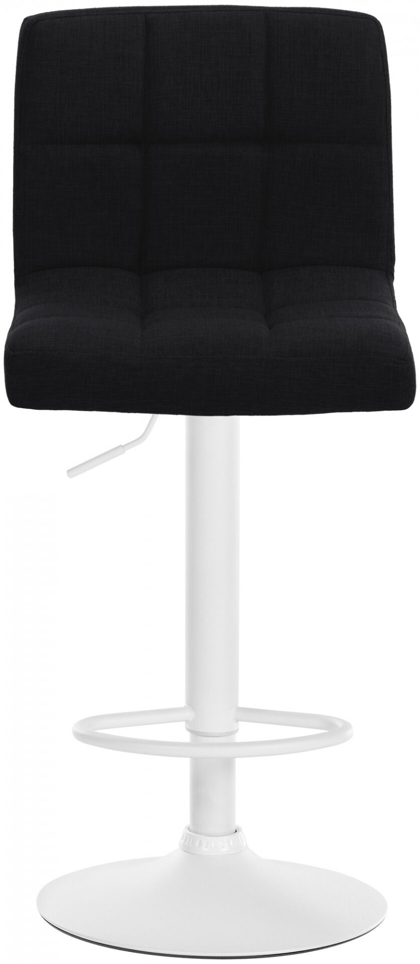 2er Set Barhocker Calma Stoff weiß, schwarz