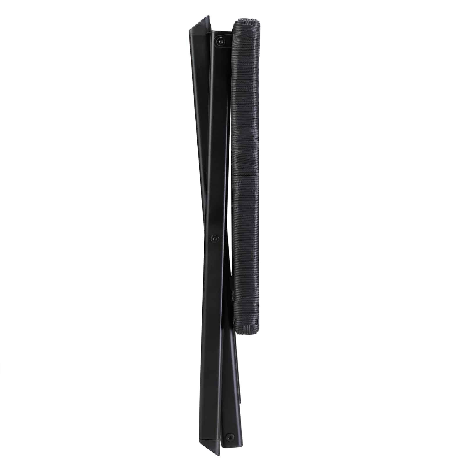 Polyrattan Klapphocker Rom 3in1 Schwarz