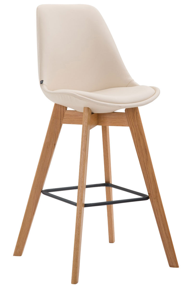 Barhocker Metz Kunstleder Natura, creme
