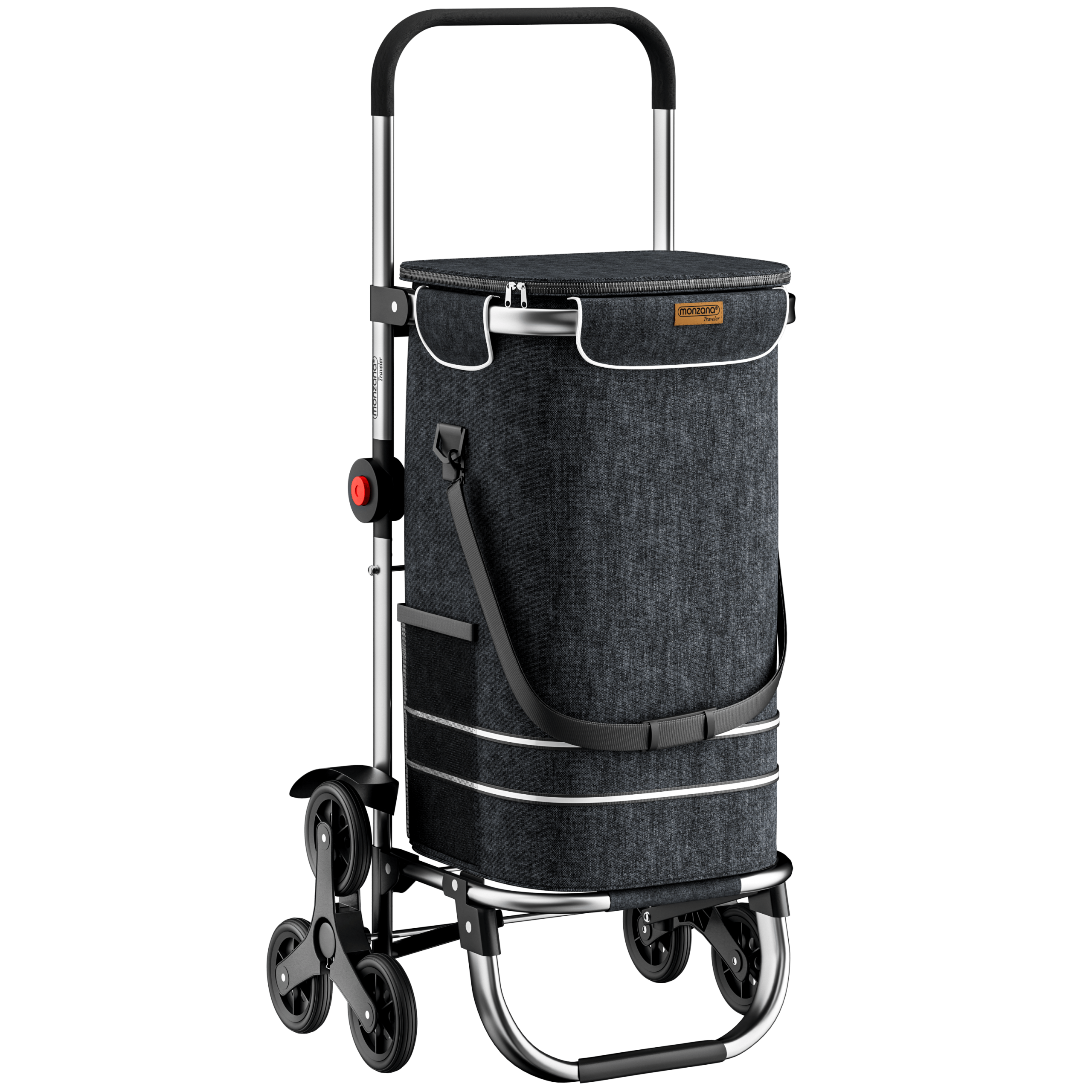 Einkaufstrolley Treppensteiger Schwarz