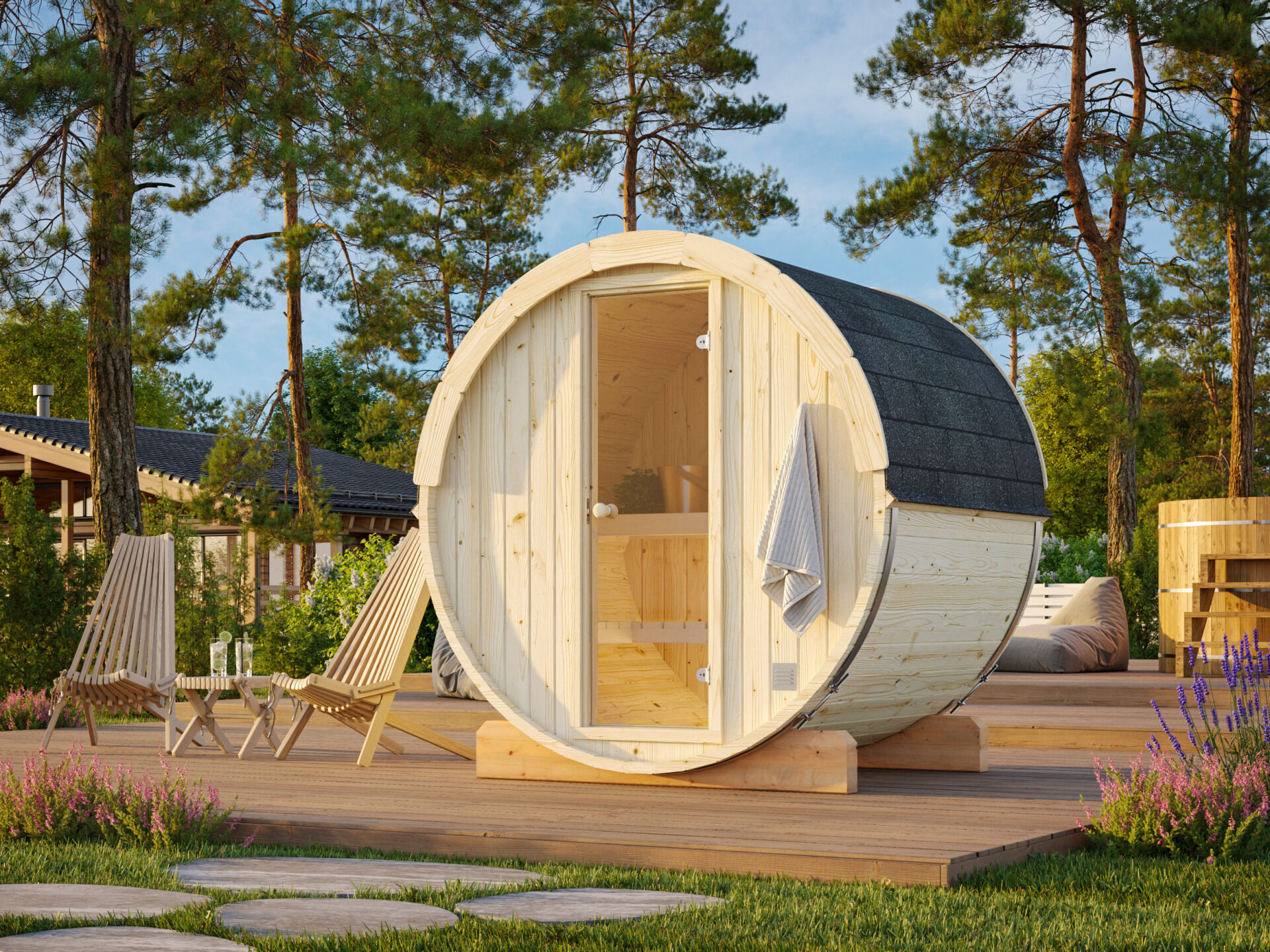Palmako Saunafass Anita 0,9 m²