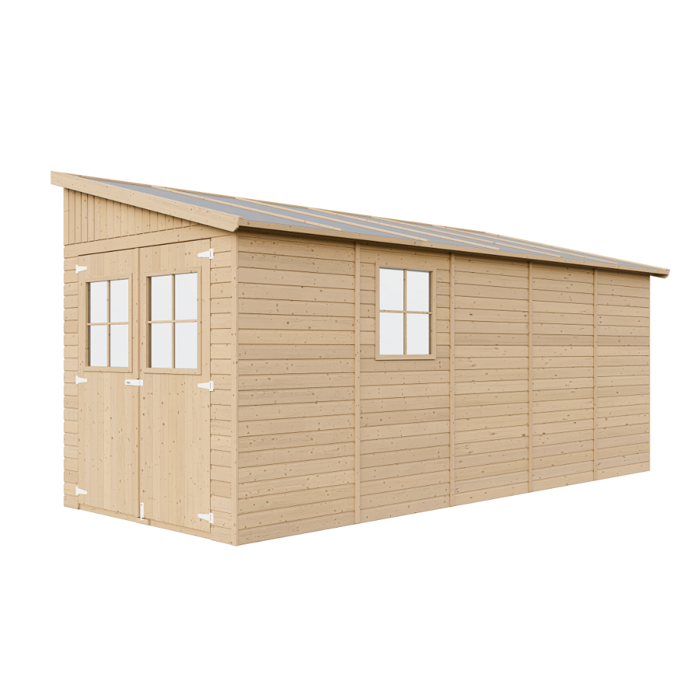 Holzschuppen M341 – 201 x 493 cm – 10 m2