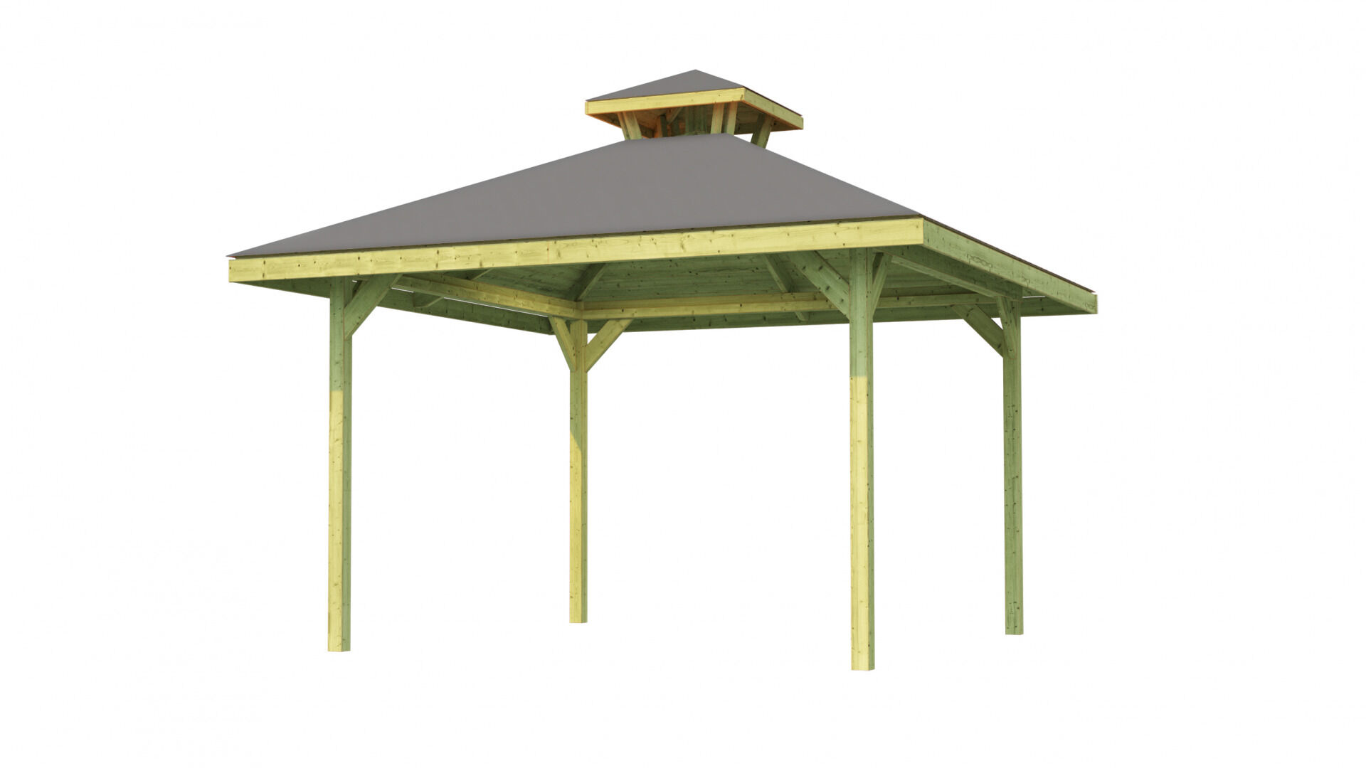 weka Gartenoase 651 Gr.2 mit Dachaufsatz