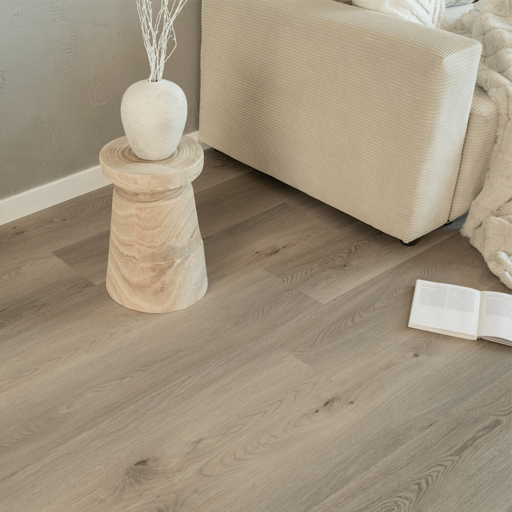 Klick-Vinylboden mit Trittschall LOMEA Steingrau - 50 m²