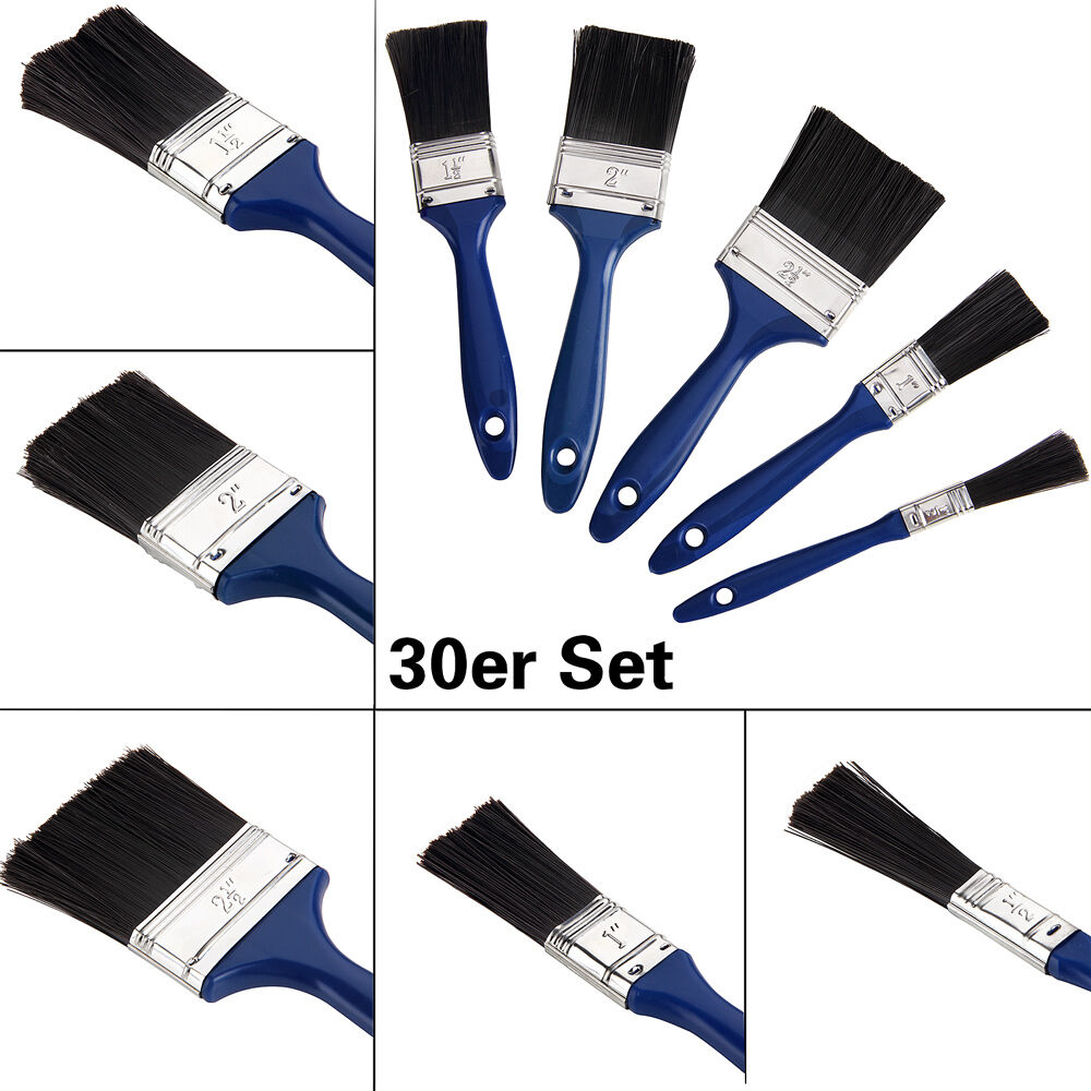Pinselset 30-tlg - 5 verschiedene Größen